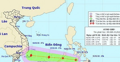 Tối nay, áp thấp nhiệt đới vào Biển Đông, khả năng mạnh lên thành bão