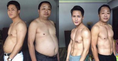 Từ bụng bia hóa cơ bắp, hành trình giảm cân 6 tháng của gia đình này khiến ai nấy đều ngưỡng mộ