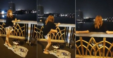 Chán nản vì thất tình, cô gái lên Facebook quay video trực tiếp cảnh nhảy xuống sông tự tử