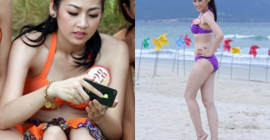Cận Cảnh Vẻ Đẹp Hồn Nhiên Nhưng Đầy Gợi Cảm Sexy Của Á Hậu 1 Dương Tú Anh