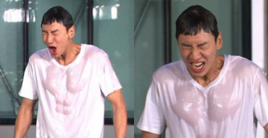 Hiếm lắm mới được chiêm ngưỡng Lee Kwang Soo vô tình lộ cơ bụng và ngực sexy như tượng tạc