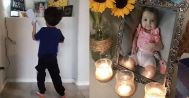 Cậu bé 4 tuổi đánh đàn, hát nhạc phim Coco trước tấm ảnh em gái và câu chuyện thực sự khiến nhiều người cảm động