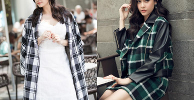 Mặc trang phục kẻ ca rô hợp mốt như Trương Quỳnh Anh