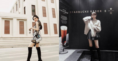 ‘Bắt chước’ cách mix boots cao quá gối từ sao Việt