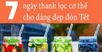 7 công thức nước uống thải độc giúp cơ thể nhẹ nhõm cả tuần