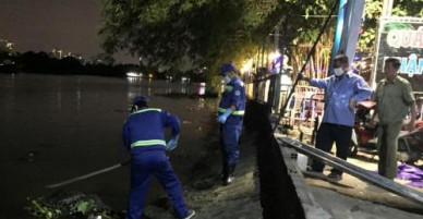Phát hiện thi thể đàn ông trôi trong đám lục bình trên sông Sài Gòn