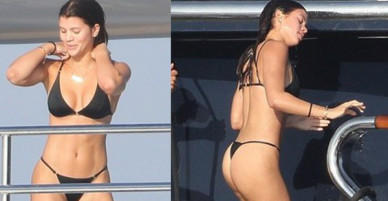 Bồ cũ Justin Bieber khoe body bốc lửa hết chỗ chê khi đi hẹn hò với chàng rể nhà Kardashian