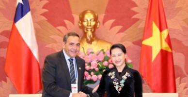 Chủ tịch Quốc hội Nguyễn Thị Kim Ngân tiếp Chủ tịch Hạ viện Chile
