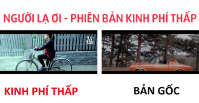 Người lạ ơi phiên bản ít tiền với xe đạp cũ và ô tô đồ chơi