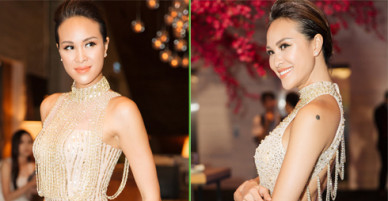 Phương Mai diện hai bộ đầm sexy khi chạy show