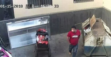 Bé gái mới sinh bị cha bỏ vào thùng rác ở Trung Quốc