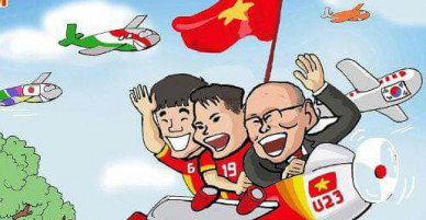 Dân mạng chế ảnh hài hước ăn mừng chiến thắng của U23 Việt Nam