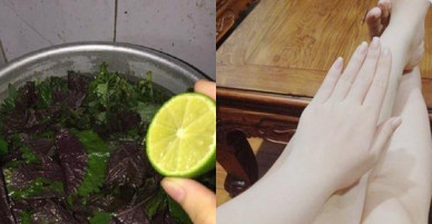 Cách tắm 1 lần bằng nước rau tía tô giúp da trắng cả đời không lo bắt nắng, không đen trở lại tha hồ chơi Tết