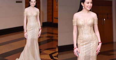 Vợ Tuấn Hưng khoe vẻ sexy của ‘gái hai con’ với váy trễ nải