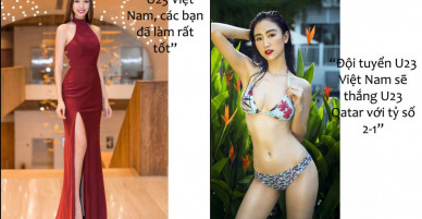 Á hậu Việt có vòng ba 1 mét mê nhất thủ môn Bùi Tiến Dũng