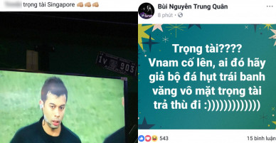 Bán kết U23 Việt Nam – U23 Qatar: Huyền My, Trang Pháp và loạt sao Việt bức xúc trước trọng tài người Singapore