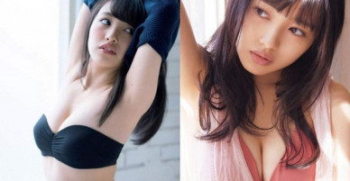 Cao 1m48, mỹ nhân 19 tuổi của AKB48 vẫn đốt mắt với vòng một căng tràn bốc lửa