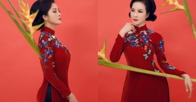 Mặc lại áo dài của Đỗ Mỹ Linh, MC Thanh Mai dù đẹp sắc sảo vẫn phải chào thua ở điểm này!