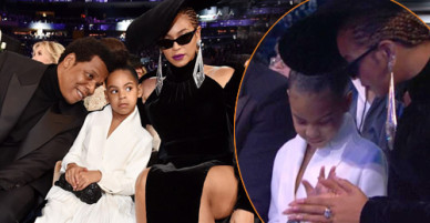 Con gái 6 tuổi của Beyonce như bà cụ non trong lễ trao giải Grammy