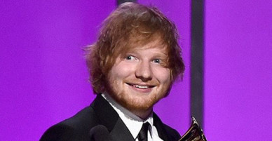 Ed Sheeran ngủ quên ở nhà khi được xướng tên thắng 2 giải Grammy