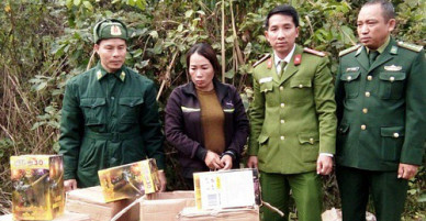 Cất giấu hàng trăm kg pháo lậu trong bao tải, két giấy để tại bãi rác