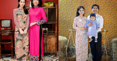 Khánh Thi đang bầu bí, được ông xã và con trai ‘hộ tống’ đi tiệc