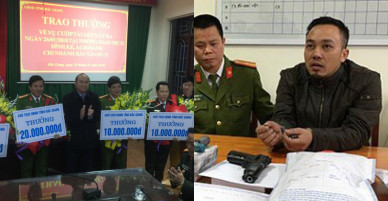 Khởi tố đối tượng dùng súng và mìn giả cướp ngân hàng