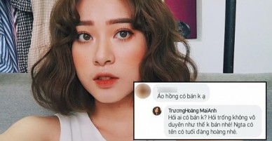 Trương Hoàng Mai Anh tiếp tục lộ ảnh mắng khách vô duyên khi hỏi giá tiền quần áo