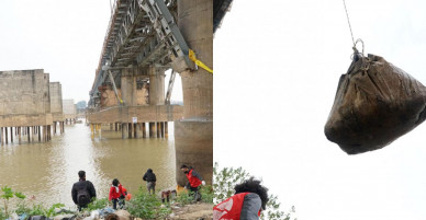 Cá chép vừa “đu dây” xuống sông Hồng, thuyền đánh bắt đã đợi sẵn