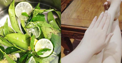 Tết này lấy nắm lá chanh đun nước để tắm, người thơm phức, sạch mụn vĩnh viễn, da trắng bóc mà không lo đen lại
