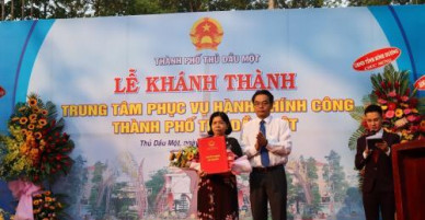 Đưa vào sử dụng Trung tâm phục vụ hành chính công thành phố Thủ Dầu Một