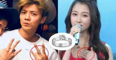 Luhan - Quan Hiểu Đồng lộ đồng hồ và cặp nhẫn đôi hàng hiệu đắt đỏ