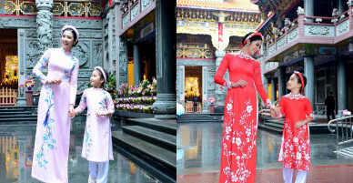 Tết này muốn mặc áo dài đẹp, phải học ngay cách diện áo dài của Hoa hậu Ngọc Hân