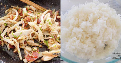 [Chế biến] – Cách nấu xôi mặn lạp xưởng ngon bằng lò vi sóng cho bữa sáng