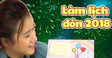 Dạy bé yêu 3 cách làm lịch để bàn đón năm mới