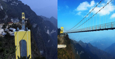 TQ xây cầu kính cao kỉ lục 1,9 km nối 2 thành phố