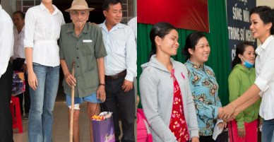 H’Hen Niê, Hoàng Thuỳ mang xuân yêu thương đến với người dân ngày cận Tết