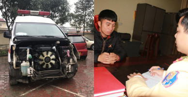 Tạm giữ tài xế xe cứu thương gây tai nạn rồi bỏ trốn trong đêm