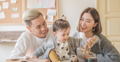 Cuối năm, nhìn bộ ảnh ngọt ngào của gia đình Kiên Hoàng - Heo Mi Nhon mà muốn cưới!