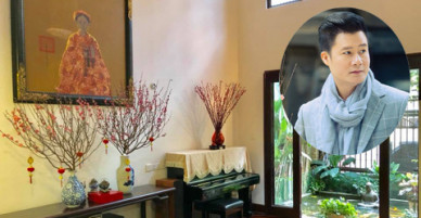 Không gian sống ngập tràn sắc hoa xuân của sao Việt