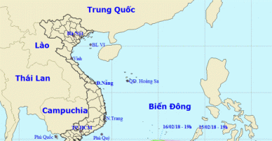 Bão Sanba suy yếu thành áp thấp nhiệt đới gần Biển Đông