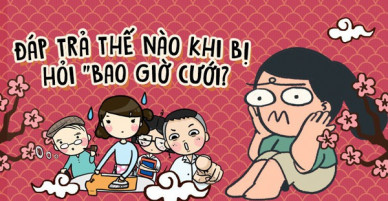 Mách nhỏ dịp Tết: Trả lời thế nào thật cool khi bị hỏi Người yêu đâu, bao giờ cưới?