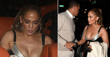 Jennifer Lopez mặc trễ nải đi hẹn hò với bạn trai