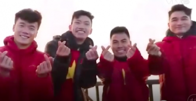 Clip: Các cầu thủ U23 Việt Nam chia sẻ cảm xúc đầu năm trên đỉnh Fansipan