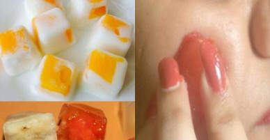 Lấy trái cây chưng Tết làm đá lạnh để mát xa, da mặt căng mướt, trắng mịn như gái Hàn