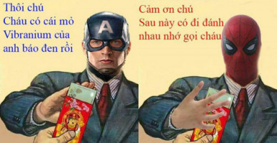 101 sắc thái khi nhận lì xì của các siêu anh hùng
