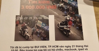 Bị cướp ở phố Tây Sài Gòn, thanh niên Việt kiều tha thiết kêu gọi kẻ cướp trả lại tài sản