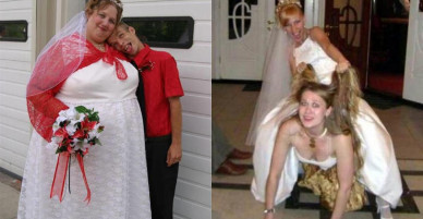 Hình ảnh các cô dâu khiến hai họ phải “đỏ mặt”
