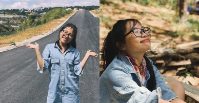 Phương Mỹ Chi mặc đồ, tạo dáng chất lừ ở Đà Lạt, “bỏ quên” tuổi 15