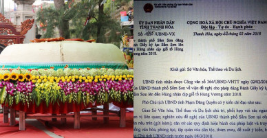 Thanh Hóa nói gì về việc TP.Sầm Sơn muốn dâng bánh dày 3 tấn?